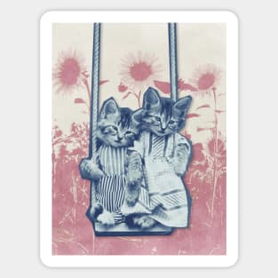 Vintage Cats - Swingin Sticker